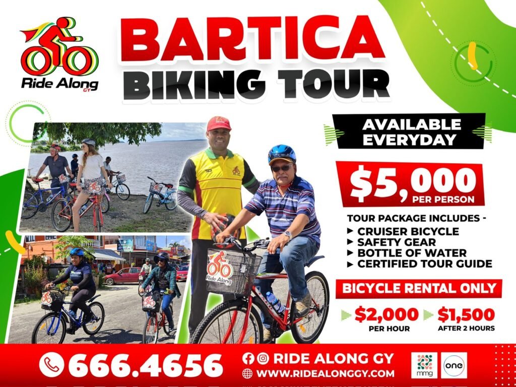 bartica biking tour essequibo guyana